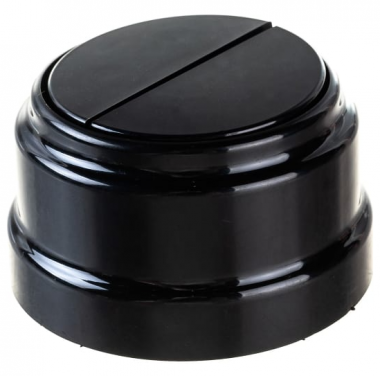 Фотография товара 'Bylectrica Выключатель 2-клавишный (10А) ОУ, серия РЕТРО, А510-2202 черный'