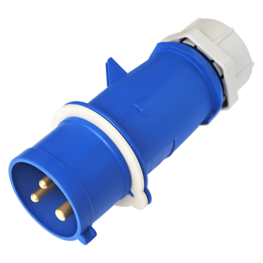 Фотография товара 'Bylectrica Вилка двухполюсная с заземляющим контактами (32 А, IP44), ВП32-922'