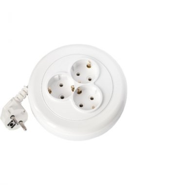 Фотография товара 'Bylectrica Удлинитель 3-местный с заземляющим контактом, У10-370 2.5м'