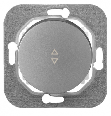 Фотография товара 'Bylectrica Механизм выключателя 1-клавишный проходной, СУ, серия ПРОВАНС, С610-3361 серебро'