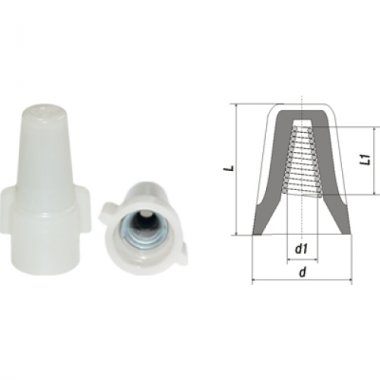 Фотография товара 'Bylectrica Соединительное устройство (скрутка СИЗ), d12,5х28,3 / d10х16 мм, СУ4 1-е исп'