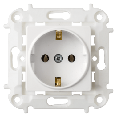 Фотография товара 'Bylectrica Механизм розетки с заземляющим контактом, серия МАСТЕР, РС16-1002'