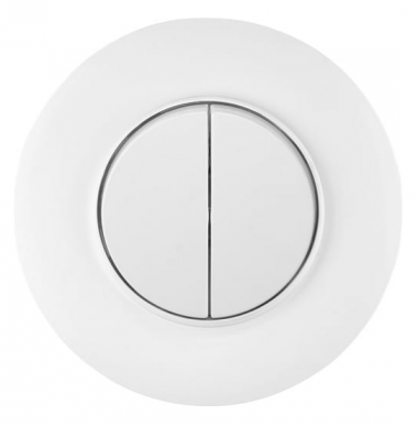 Фотография товара 'Bylectrica Выключатель 2-клавишный СУ, серия ПРОВАНС круг, С510-2402'