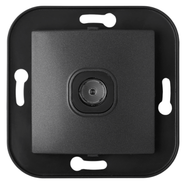 Фотография товара 'Bylectrica Механизм розетки телевизионной, серия УЮТ, ТР-047 графит'