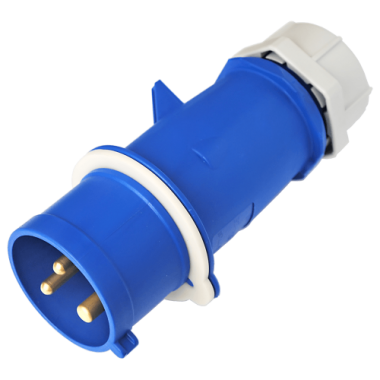 Фотография товара 'Bylectrica Вилка двухполюсная с заземляющим контактами (16 А, IP44), ВП16-972'