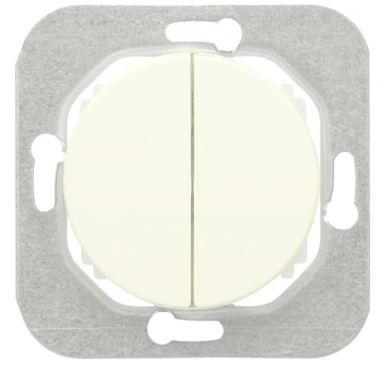 Фотография товара 'Bylectrica Механизм выключателя 2-клавишный СУ, серия ПРОВАНС, С510-3302 шампань'