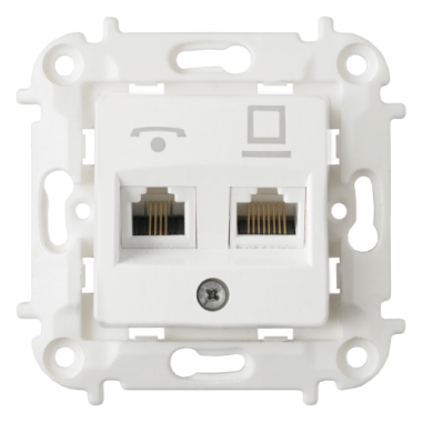 Фотография товара 'Bylectrica Механизм розетки комбинированная (комп+тел), серия МАСТЕР, ТРК-6032'