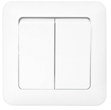 Фотография товара 'Bylectrica Выключатель 2-клавишный СУ (10А), серия ПАРИТЕТ, С510-783'