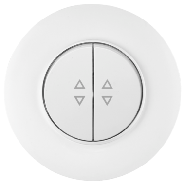 Фотография товара 'Bylectrica Выключатель 2-клавишный проходной, СУ, серия ПРОВАНС круг, С(6+6) 10-2463'