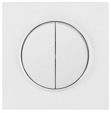 Фотография товара 'Bylectrica Выключатель 2-клавишный СУ, серия ПРОВАНС квадрат, С510-2302'