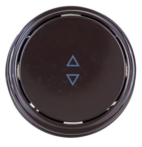 Фотография товара 'Bylectrica Выключатель 1-клавишный проходной (10А) ОУ, серия РЕТРО, А610-2261 шоколад'