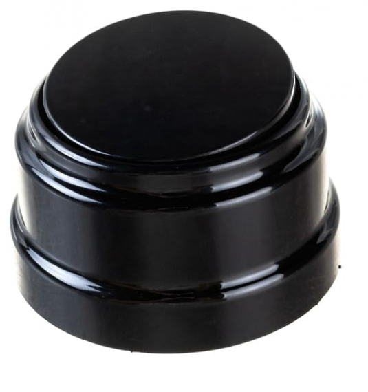 Фотография товара 'Bylectrica Выключатель 1-клавишный (10А) ОУ, серия РЕТРО, А110-2201 черный'