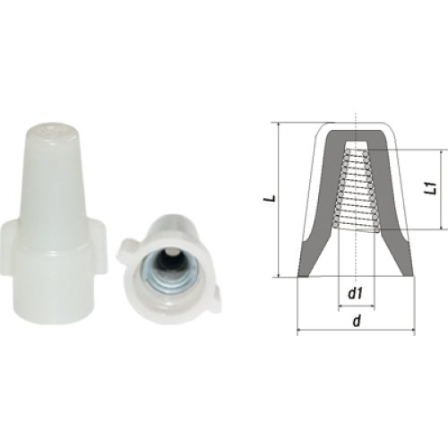 Фотография товара 'Bylectrica Соединительное устройство (скрутка СИЗ), d12,5х28,3 / d10х16 мм, СУ4 1-е исп'