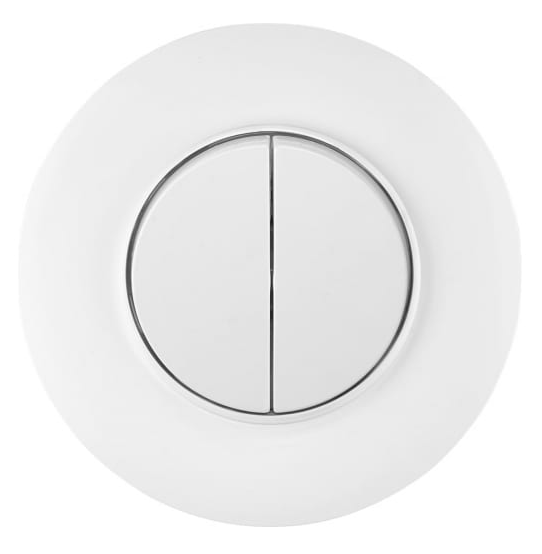 Фотография товара 'Bylectrica Выключатель 2-клавишный СУ, серия ПРОВАНС круг, С510-2402'