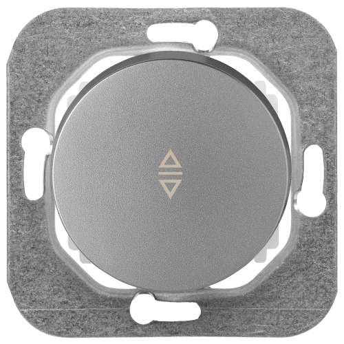 Фотография товара 'Bylectrica Механизм выключателя 1-клавишный перекрестный, СУ, серия ПРОВАНС, С6/2 10-3362 серебро'