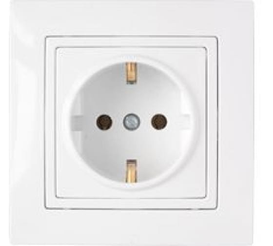 Фотография товара 'Bylectrica Розетка 1-местная СУ с заземляющим контактом, серия УЮТ, РС16-339'